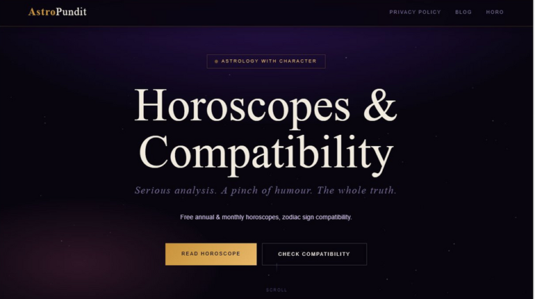 Astrology WordPress Theme — SEO-Optimized Horoscope Template